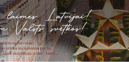 Daudz laimes Latvijai! Sveicam Valsts svētkos!