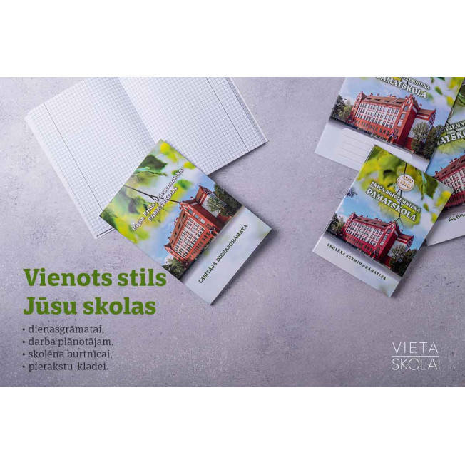 Burtnīcas, klades, darba plānotāji un  žurnāli