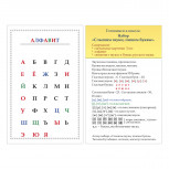 Alfabētu burtu kartītes krievu valodai